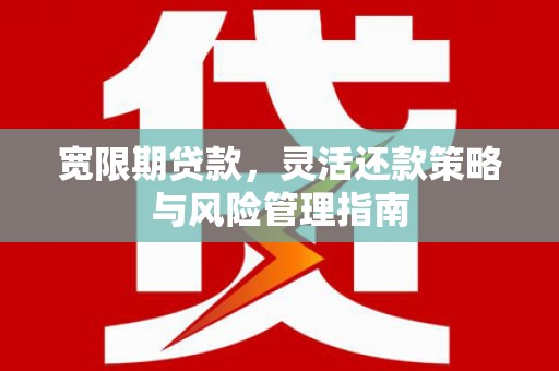 鄢陵宽限期贷款，灵活还款策略与风险管理指南