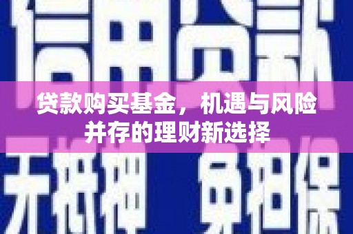 鄢陵贷款购买基金，机遇与风险并存的理财新选择