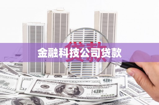 鄢陵金融科技公司贷款