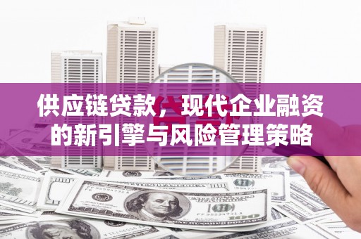 鄢陵供应链贷款，现代企业融资的新引擎与风险管理策略