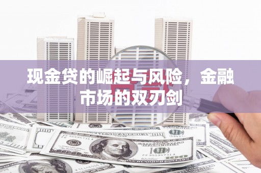 鄢陵现金贷的崛起与风险，金融市场的双刃剑