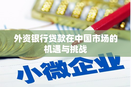 鄢陵外资银行贷款在中国市场的机遇与挑战