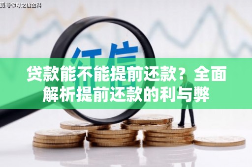 鄢陵贷款能不能提前还款？全面解析提前还款的利与弊
