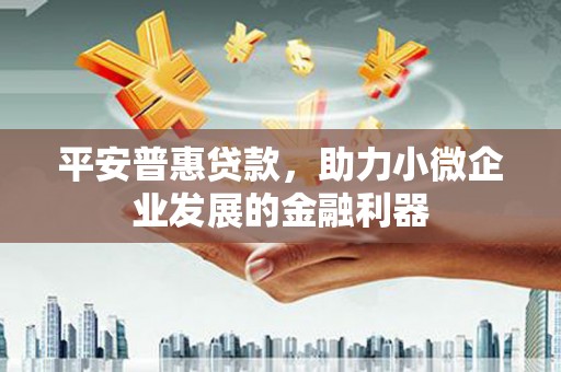鄢陵平安普惠贷款，助力小微企业发展的金融利器