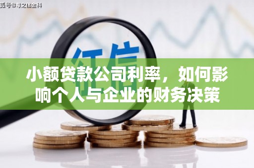 鄢陵小额贷款公司利率，如何影响个人与企业的财务决策
