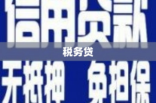 鄢陵税务贷