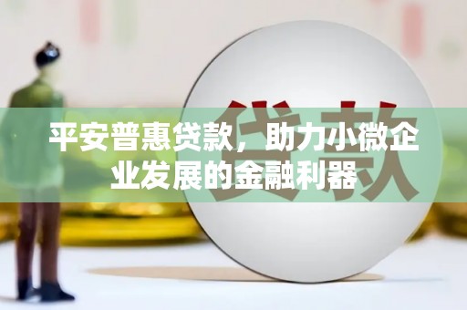 鄢陵平安普惠贷款，助力小微企业发展的金融利器
