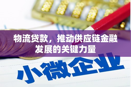 鄢陵物流贷款，推动供应链金融发展的关键力量