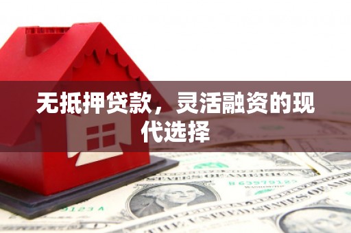 鄢陵无抵押贷款，灵活融资的现代选择