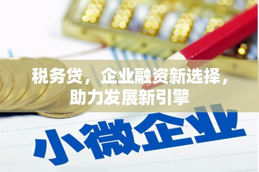 鄢陵税务贷，企业融资新选择，助力发展新引擎