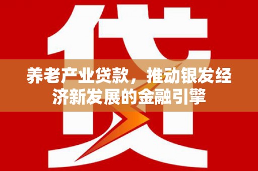 鄢陵养老产业贷款，推动银发经济新发展的金融引擎