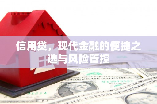 鄢陵信用贷，现代金融的便捷之选与风险管控