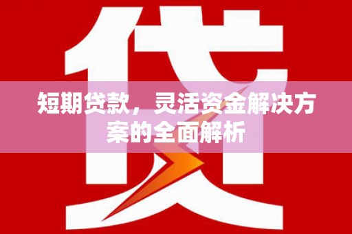 鄢陵短期贷款，灵活资金解决方案的全面解析